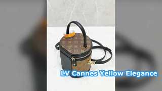 Bolsa LV Cannes Monograma Amarelo Estilo Luxo