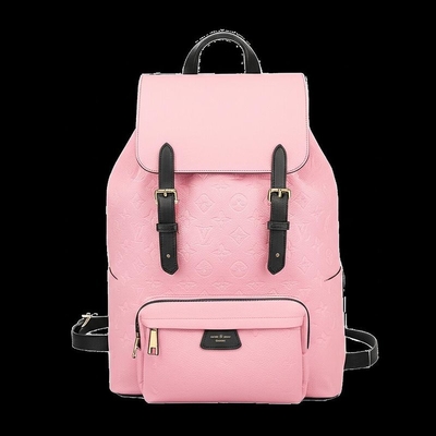 Preto cor-de-rosa de Brand Backpack Louis Vuitton Monogram Montsouris Backpack do desenhista do LV