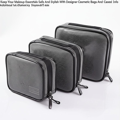 Mantenha sua maquiagem segura e elegante com bolsas e caixas de cosméticos de design