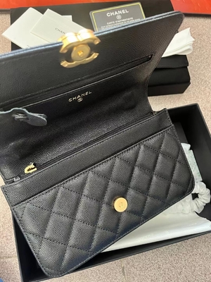 Corrente clássica do KWOC na carteira Chanel Small Handbag AP3019