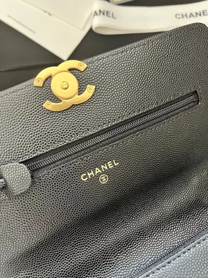 Corrente clássica do KWOC na carteira Chanel Small Handbag AP3019