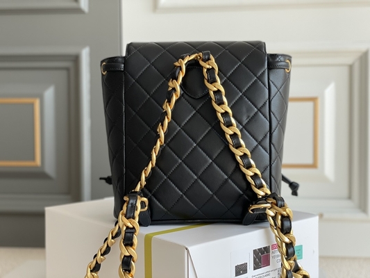 Trouxa de Chanel Leather Flap Designer Brand Diamond Quilted For Women 1994-1996