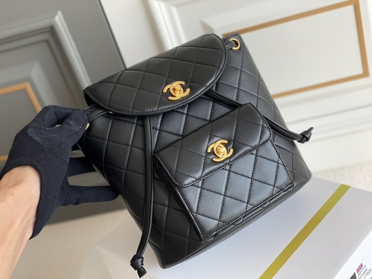 Trouxa de Chanel Leather Flap Designer Brand Diamond Quilted For Women 1994-1996