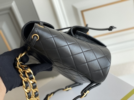 Trouxa de Chanel Leather Flap Designer Brand Diamond Quilted For Women 1994-1996