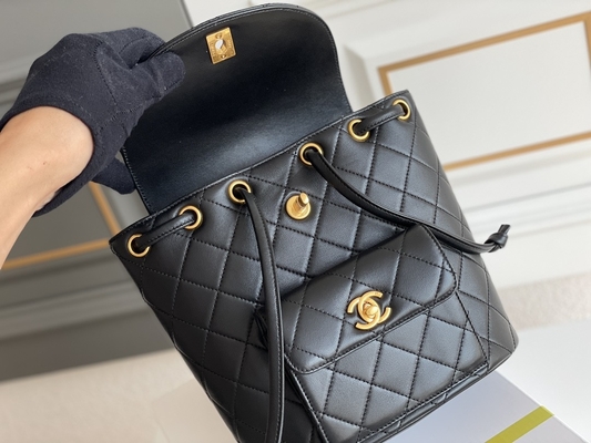Trouxa de Chanel Leather Flap Designer Brand Diamond Quilted For Women 1994-1996