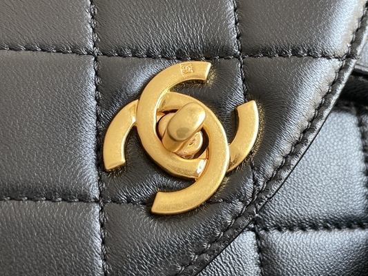 Trouxa de Chanel Leather Flap Designer Brand Diamond Quilted For Women 1994-1996