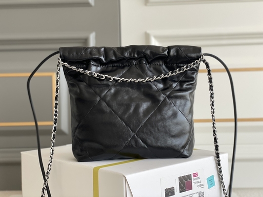 Rosa da pele de bezerro 22S de Chanel Branded Ladies Handbag 22B amarelo preto branco do MINI