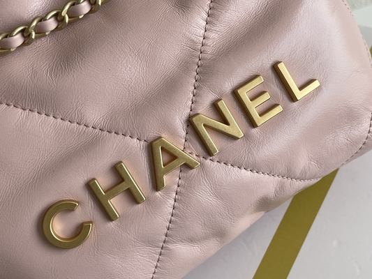Rosa da pele de bezerro 22S de Chanel Branded Ladies Handbag 22B amarelo preto branco do MINI