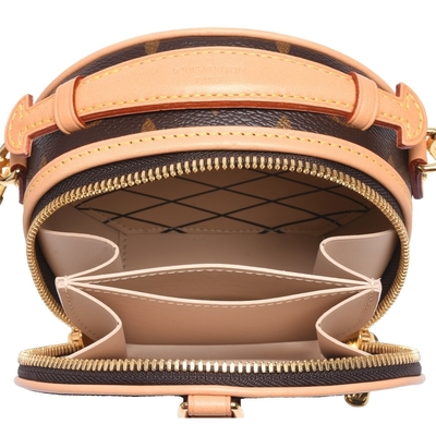 Saco macio Grained M44699 do LV Lockme da lona do monograma da pele de bezerro