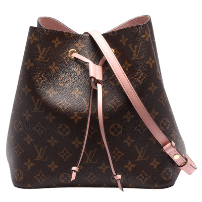 Saco de couro do monograma do preto de Louis Vuitton NéOnoé milímetro da guarnição
