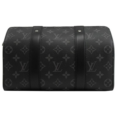 Cruz clássica da lona do jacquard do saco da CIDADE KEEPALL do LV do eclipse do monograma - saco de Boston do corpo