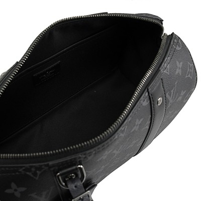 Cruz clássica da lona do jacquard do saco da CIDADE KEEPALL do LV do eclipse do monograma - saco de Boston do corpo