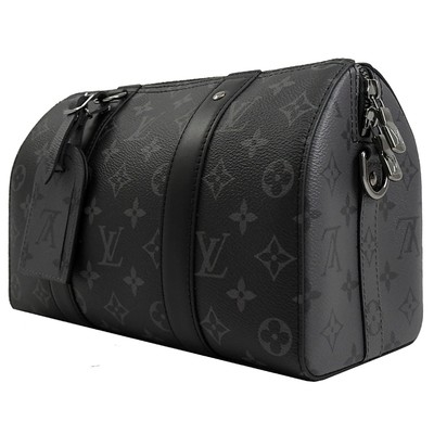 Cruz clássica da lona do jacquard do saco da CIDADE KEEPALL do LV do eclipse do monograma - saco de Boston do corpo