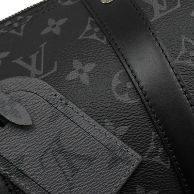 Cruz clássica da lona do jacquard do saco da CIDADE KEEPALL do LV do eclipse do monograma - saco de Boston do corpo