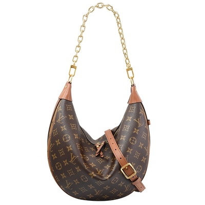 Lua de Monogram Bag Presbyopic do desenhista do LV a meia vergasta Tote Handbag de couro