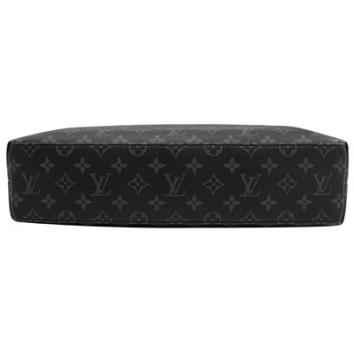 O negócio do homem M40566 marcou homens ensaca o explorador Black Dual Purpose da pasta do LV do monograma