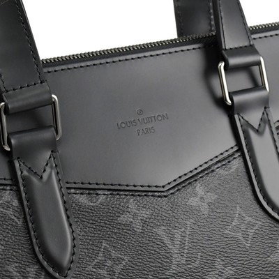 O negócio do homem M40566 marcou homens ensaca o explorador Black Dual Purpose da pasta do LV do monograma
