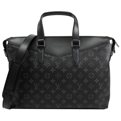 O negócio do homem M40566 marcou homens ensaca o explorador Black Dual Purpose da pasta do LV do monograma