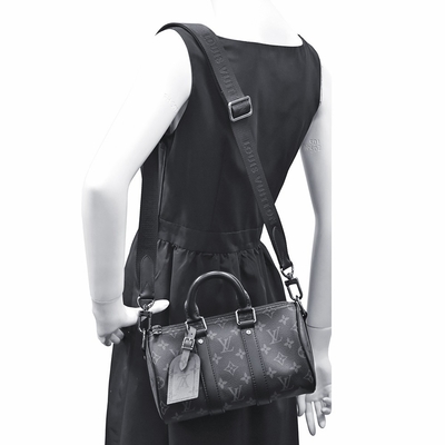 Cruz rápida nova de Keepall Bandouliere 25 da lona do eclipse do homem - saco para o transporte de cadáveres M46271