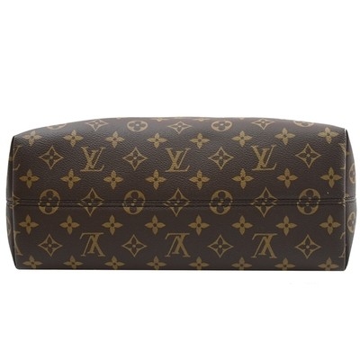 Café escuro revestido monograma de BoéTie milímetro Tote Bag M45987 da lona