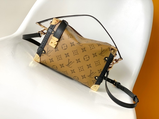 Mala a tiracolo lateral revestida do monograma do tronco de Louis Vuitton M46358 LV do Presbyopia do cruzeiro da lona