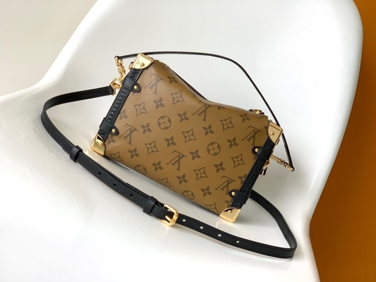 Mala a tiracolo lateral revestida do monograma do tronco de Louis Vuitton M46358 LV do Presbyopia do cruzeiro da lona