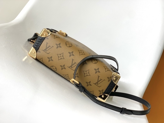 Mala a tiracolo lateral revestida do monograma do tronco de Louis Vuitton M46358 LV do Presbyopia do cruzeiro da lona