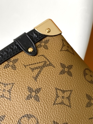 Mala a tiracolo lateral revestida do monograma do tronco de Louis Vuitton M46358 LV do Presbyopia do cruzeiro da lona