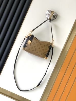Mala a tiracolo lateral revestida do monograma do tronco de Louis Vuitton M46358 LV do Presbyopia do cruzeiro da lona