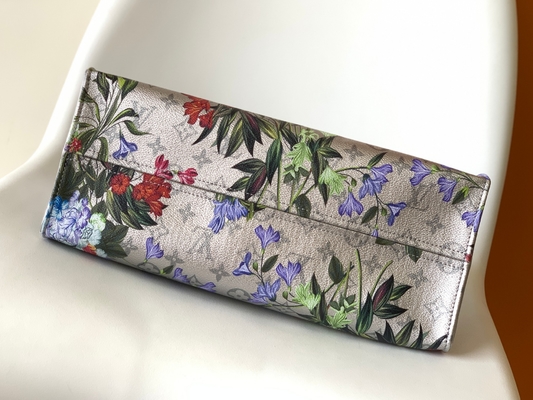 Lona revestida de prata do teste padrão floral de OnTheGo milímetro Mini Sling Bag Branded M81724