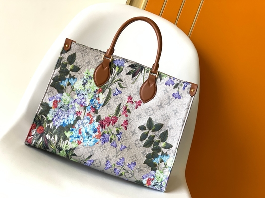 Lona revestida de prata do teste padrão floral de OnTheGo milímetro Mini Sling Bag Branded M81724