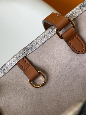 Lona revestida de prata do teste padrão floral de OnTheGo milímetro Mini Sling Bag Branded M81724