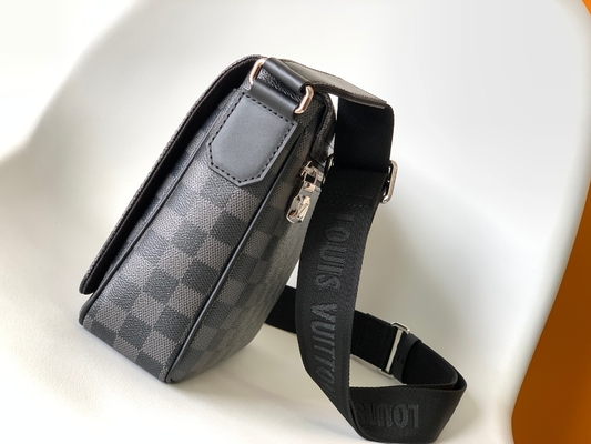 Mensageiro Bag Graphite Black do PM Damier do distrito de Louis Vuitton Branded Mens Bag