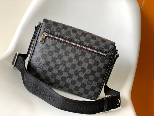 Mensageiro Bag Graphite Black do PM Damier do distrito de Louis Vuitton Branded Mens Bag