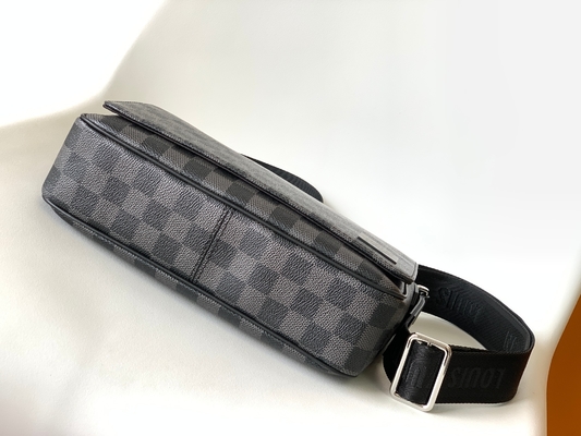 Mensageiro Bag Graphite Black do PM Damier do distrito de Louis Vuitton Branded Mens Bag