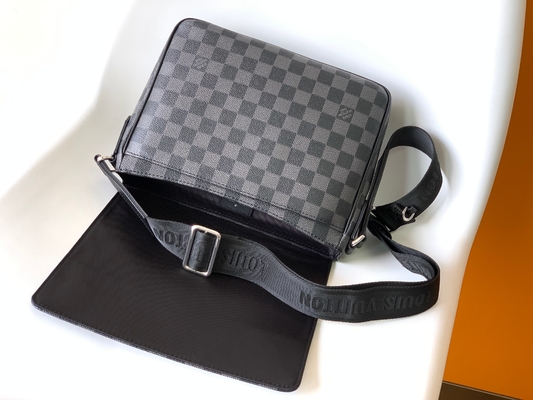 Mensageiro Bag Graphite Black do PM Damier do distrito de Louis Vuitton Branded Mens Bag