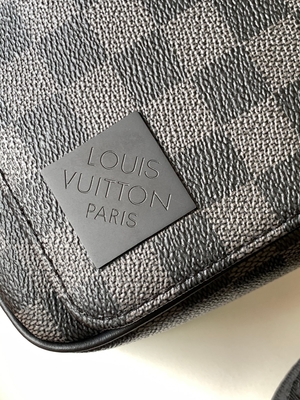 Mensageiro Bag Graphite Black do PM Damier do distrito de Louis Vuitton Branded Mens Bag