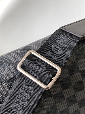 Mensageiro Bag Graphite Black do PM Damier do distrito de Louis Vuitton Branded Mens Bag