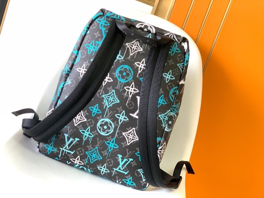 Verde multicolorido do saco dos grafittis de Brand Backpack LV do desenhista da descoberta