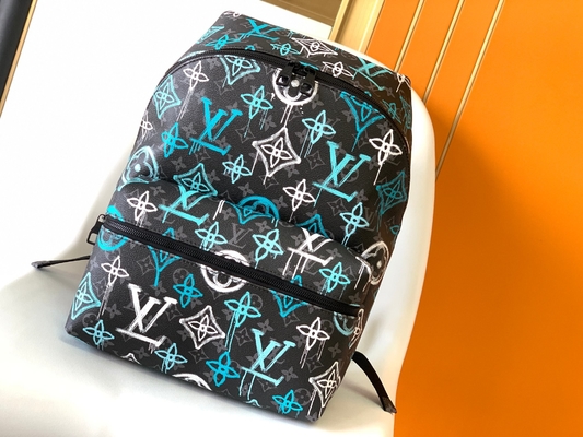 Verde multicolorido do saco dos grafittis de Brand Backpack LV do desenhista da descoberta