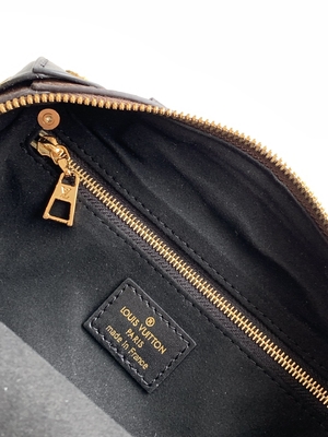 Preto de Brown do monograma de Louis Vuitton Custom Branded Bags pequeno Malle Souple Empreinte