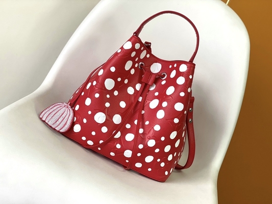 Senhoras NéOnoé preto branco milímetro Louis Vuitton Yayoi Kusama Handbag