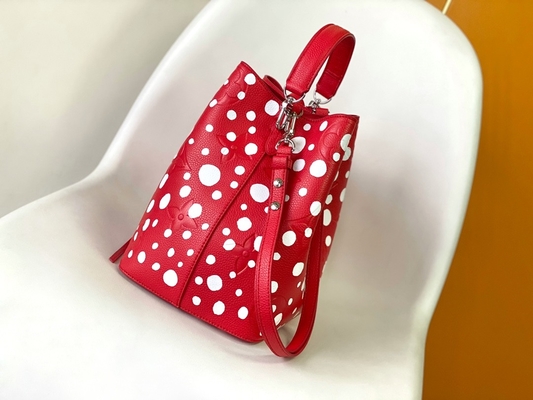 Senhoras NéOnoé preto branco milímetro Louis Vuitton Yayoi Kusama Handbag
