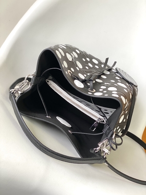 Senhoras NéOnoé preto branco milímetro Louis Vuitton Yayoi Kusama Handbag
