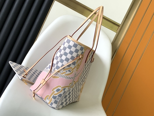 Tahiti limitou sacos marcados feitos sob encomenda Louis Vuitton Neverfull quadriculado milímetro