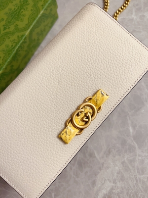 Claro - carteira de couro cor-de-rosa de Mini Designer Purses Gucci Python no WOC da corrente com bloqueio de G