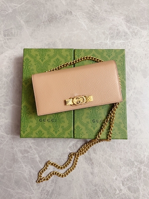 Claro - carteira de couro cor-de-rosa de Mini Designer Purses Gucci Python no WOC da corrente com bloqueio de G