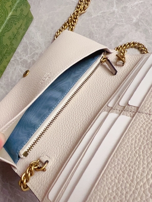 Claro - carteira de couro cor-de-rosa de Mini Designer Purses Gucci Python no WOC da corrente com bloqueio de G