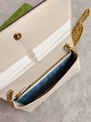 Claro - carteira de couro cor-de-rosa de Mini Designer Purses Gucci Python no WOC da corrente com bloqueio de G
