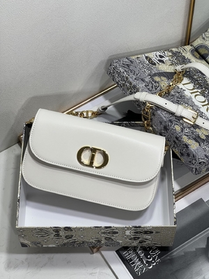 Costume de couro branco do saco das senhoras Dior Micro Montaigne 30